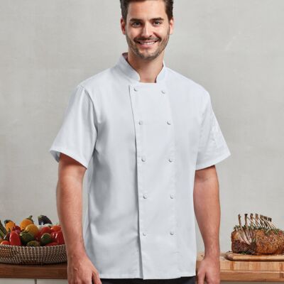 Premier Chefs Coolchecker® short sleeve jacket PR902 Chefs Coolchecker® short sleeve jacket Thumbnail