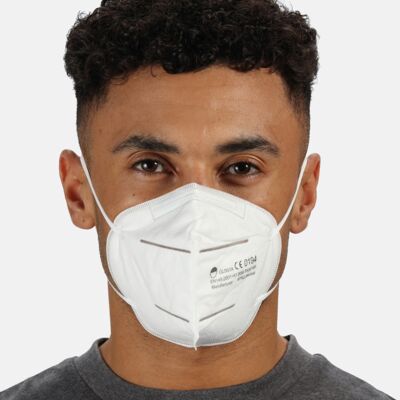 Regatta Professional Medical FFP2 NR filtering mask with head loops (50 pack) RG437 FFP2 NR filtering mask with head loops (50 pack) Thumbnail