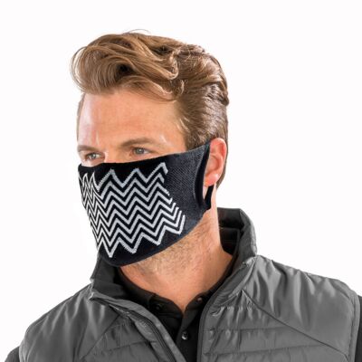 Result Essential Hygiene Natural yarn antibacterial zig zag face mask (Non-PPE) (Pack of 5) RV15X Natural yarn antibacterial zig zag face mask (Non-PPE) (Pack of 5) Thumbnail
