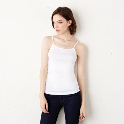 Baby rib spaghetti strap tank top Thumbnail