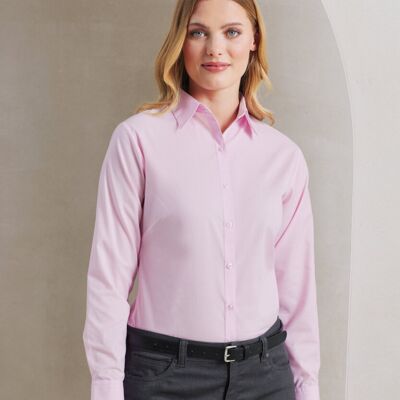 Premier Women's poplin long sleeve blouse PR300 Women's poplin long sleeve blouse Thumbnail