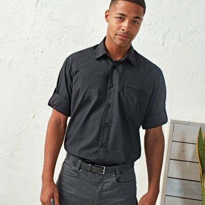 Premier Roll sleeve poplin shirt PR206 Roll sleeve poplin shirt Thumbnail