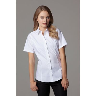 Women's city business blouse short sleeve Thumbnail