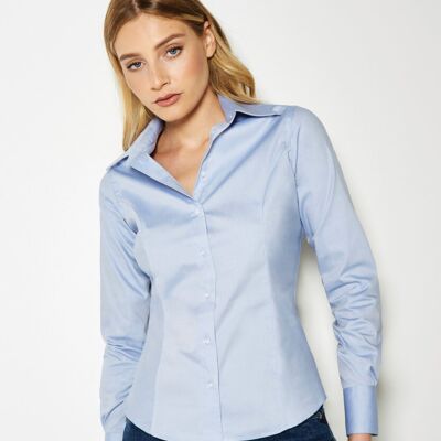 Kustom Kit Women's corporate Oxford blouse long-sleeved (tailored fit) KK702 Women's corporate Oxford blouse long-sleeved (tailored fit) Thumbnail