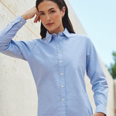 Henbury Women's classic long sleeve Oxford shirt HB511 Women's classic long sleeve Oxford shirt Thumbnail