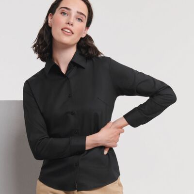 Russell Collection Women's long sleeve easycare Oxford shirt J932F Women's long sleeve easycare Oxford shirt Thumbnail