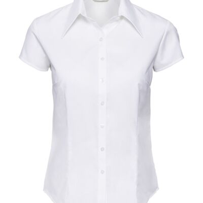 Russell Collection Women’s cap sleeve Tencel® fitted shirt J955F Women’s cap sleeve Tencel® fitted shirt Thumbnail