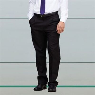 Men's Polyester Single Pleat Trousers Thumbnail