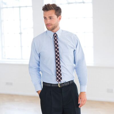 Teflon®-coated double-pleated chino trousers Thumbnail