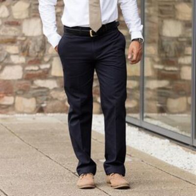 Teflon®-coated flat front chino Thumbnail