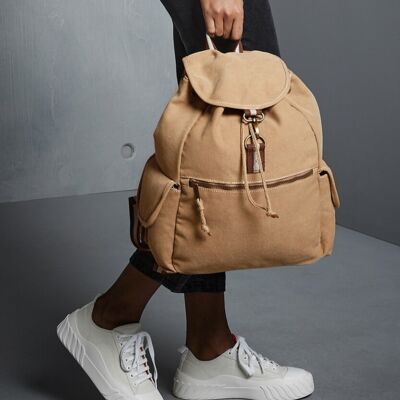 Vintage canvas backpack Thumbnail