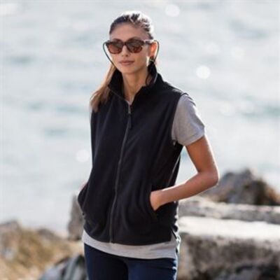 Women's sleeveless microfleece jacket Thumbnail