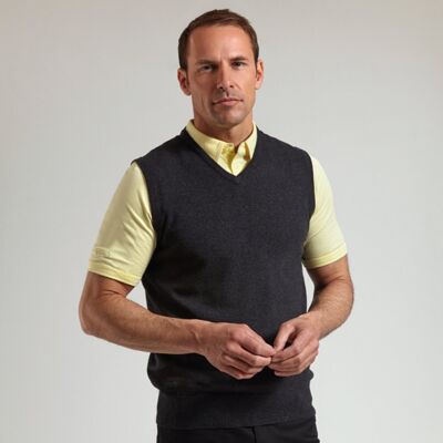 g.Thornton cotton v-neck slipover (MKC7079SO-THO) Thumbnail