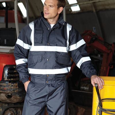 Yoko Hi-vis classic bomber jacket (HVP211) YK043 Hi-vis classic bomber jacket (HVP211) Thumbnail