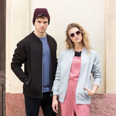 Unisex bomber zip-through sweat Thumbnail