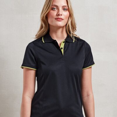 Premier Women's contrast Coolchecker® polo PR619 Women's contrast Coolchecker® polo Thumbnail