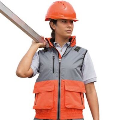 Work-Guard x-over microfleece lined gilet Thumbnail