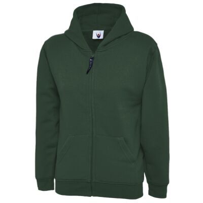 Childrens Classic Full Zip Hooded Sweatshirt Thumbnail