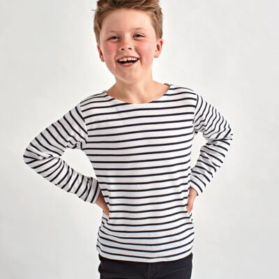 Kids Marinière coastal long sleeve tee Thumbnail
