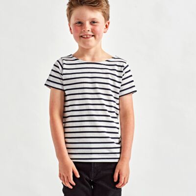 Kids Marinière coastal short sleeve tee Thumbnail