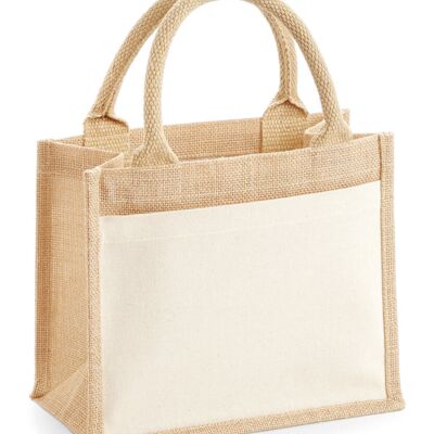 Westford Mill Cotton pocket jute gift bag WM425 Cotton pocket jute gift bag Thumbnail