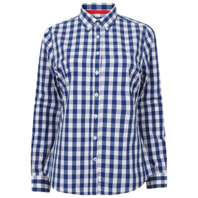 Women's checked cotton shirt Thumbnail