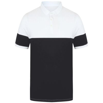Contrast stretch polo shirt Thumbnail
