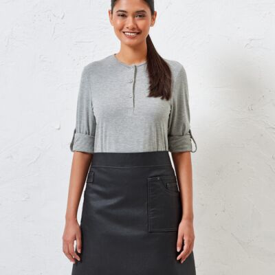 Premier Division waxed-look denim waist apron PR135 Division waxed-look denim waist apron Thumbnail