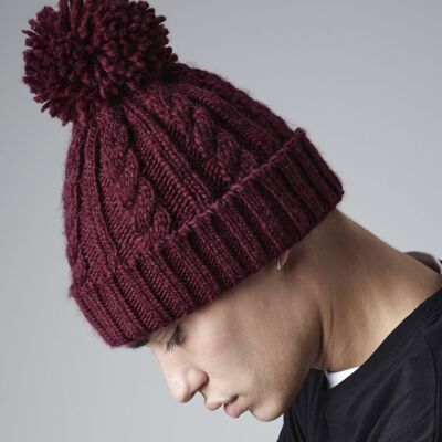 Beechfield Cable knit melange beanie BC480 Cable knit melange beanie Thumbnail