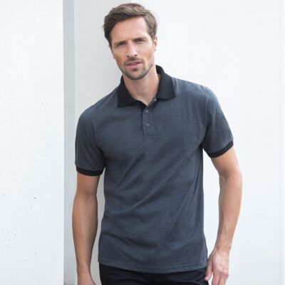 Henbury Contrast triblend polo shirt HB490 Contrast triblend polo shirt Thumbnail
