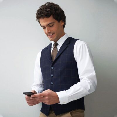 Memphis tweed waistcoat Thumbnail