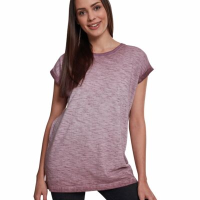 Women's spray dye extended shoulder tee Thumbnail