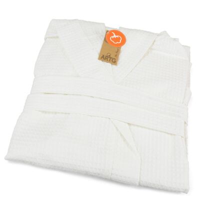 ARTG ARTG® waffle bathrobe with hood AR028 ARTG® waffle bathrobe with hood Thumbnail