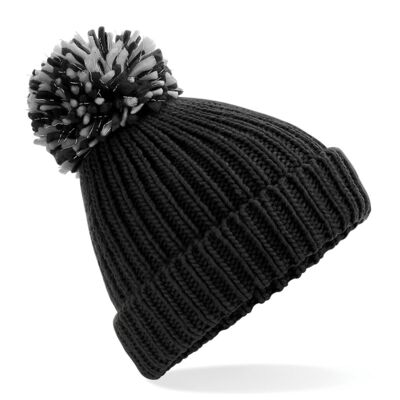 Shimmer pom pom beanie Thumbnail