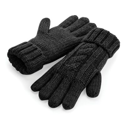 Beechfield Cable knit melange gloves BC497 Cable knit melange gloves Thumbnail