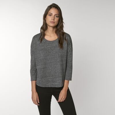 Women's Stella Waver slub women's ¾ sleeve dropped shoulder t-shirt (STTW114) Thumbnail