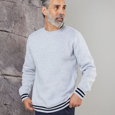 Sweatshirt with striped cuffs Thumbnail
