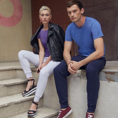 Lightweight cuffed jog pants Thumbnail