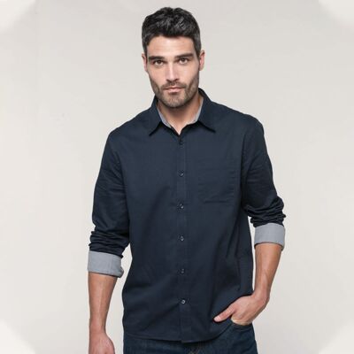 Men's Nevada long sleeve cotton shirt Thumbnail