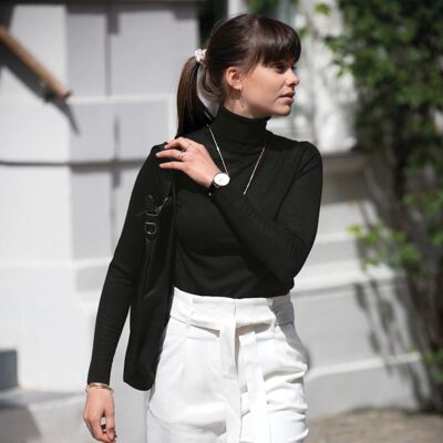 Women’s Chester – dressed merino blend roll neck Thumbnail