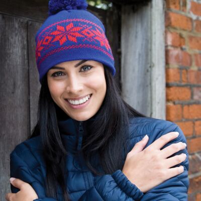 Fair Isle knitted hat Thumbnail