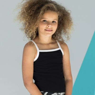 Kids feel-good stretch contrast strappy vest Thumbnail