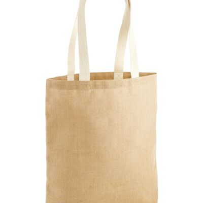 Westford Mill Unlaminated jute tote WM455 Unlaminated jute tote Thumbnail