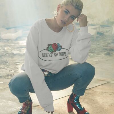 Vintage set-in sweatshirt large logo print Thumbnail