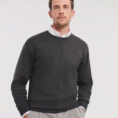 Crew neck knitted pullover Thumbnail
