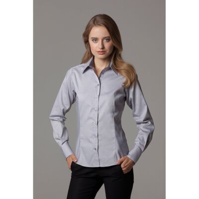 Kustom Kit Women's contrast premium Oxford shirt long sleeve KK789 Women's contrast premium Oxford shirt long sleeve Thumbnail