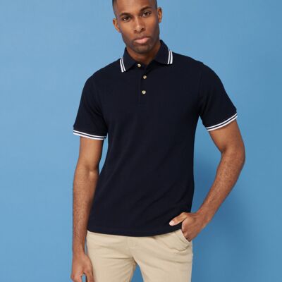 Tipped collar and cuff polo shirt Thumbnail
