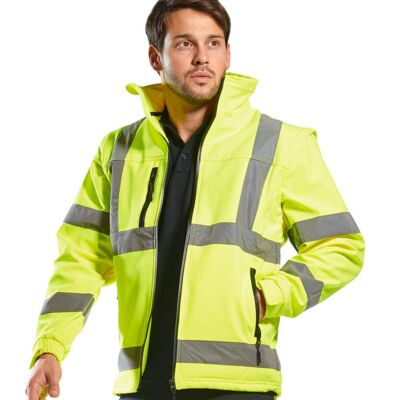 Portwest Hi-vis softshell jacket (3L)  (S428) PW092 Hi-vis softshell jacket (3L)  (S428) Thumbnail