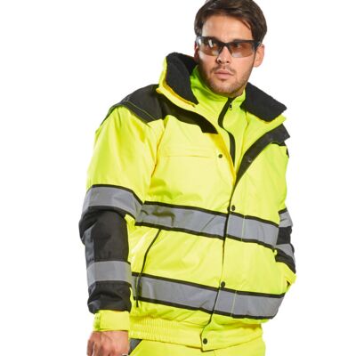 Portwest Copy of Hi-vis classic bomber jacket (C466) PW332 Copy of Hi-vis classic bomber jacket (C466) Thumbnail