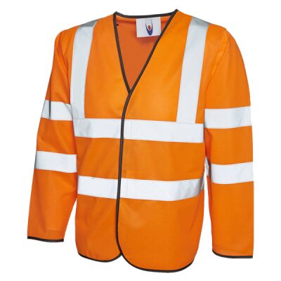 Uneek Long Sleeve Safety Waist Coat UC802 Long Sleeve Safety Waist Coat Thumbnail